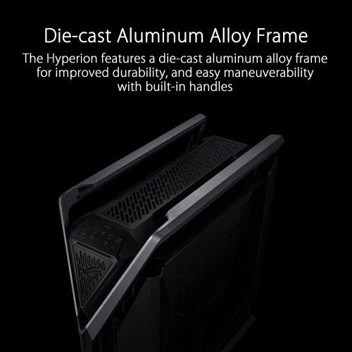 ASUS ROG Hyperion GR701 EATX Full-Tower Computer Case, Semi-Open Structure, Tool-Free Side Panels, Supports up to 2 x 420mm radiators, Built-in Graphics Card Holder...