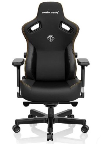 Anda Seat Kaiser 3 XL Gaming Chairs for Adults - Ergonomic Black PVC Leather Gaming Chair with Lumbar Support, Comfortable Office Seat with Neck Support - Heavy Duty Wide Gamer Seat ...