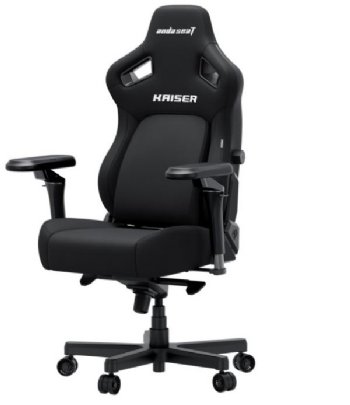 ANDA SEAT- Kaiser 4 XL Premium Gaming Office Chair - Carbon Black - foam, synthetic leather - supports up to 180 kilograms, suitable for users 180-200 cm tall - 6-year warranty
