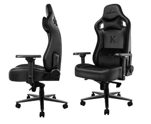 Ergopixel Knight XL Premium Gaming Chair - Black, This chair offers customizable lumbar support and ergonomic features that have been scientifically validated....