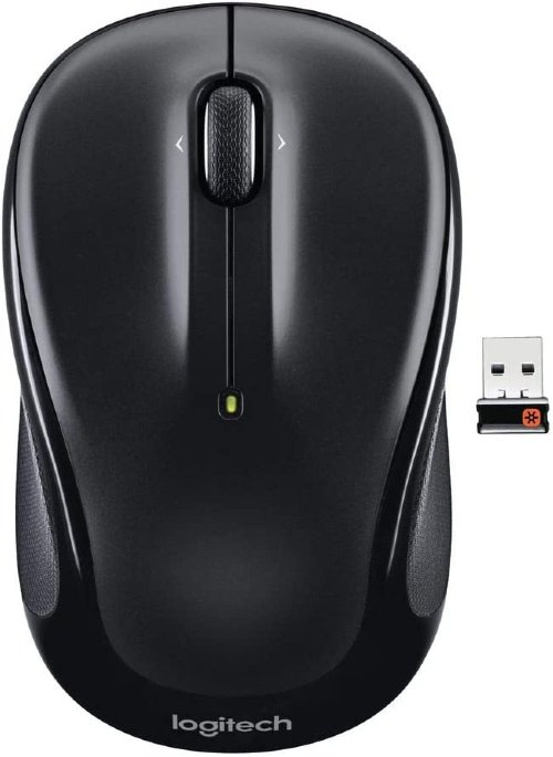 Logitech M325 Wireless Mouse, 2.4 GHz with USB Unifying Receiver, 1000 DPI Optical Tracking, 18-Month Life Battery, PC / Mac / Laptop...(Black)