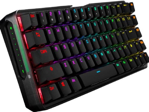 ASUS ROG Falchion NX 65% Wireless RGB Gaming Mechanical Keyboard, ROG NX Blue Clicky Switches, PBT Doubleshot Keycaps, Wired / 2.4G Hz, Touch Panel, Keyboard... 