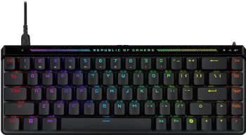 ASUS ROG Falchion Ace HFX 65% Hall Effect Gaming Keyboard - HE Magnetic Switches, Rapid Trigger, 8000 Hz Polling, Three-Layer Dampening Foam, Touch Panel, Protective Cover ..