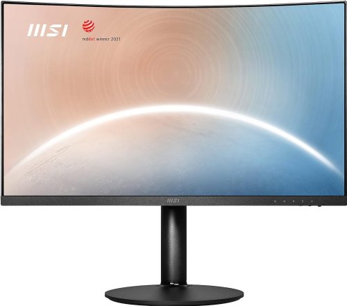 MSI Modern MD271CP 27"(1920 x 1080) FHD Curved Monitor, VA Panel,  75Hz, TUV Certified Eyesight Protection, HDMI, Displayport, USB C, Tilt, Swivel, Height Adjustable, Pivot, Black...