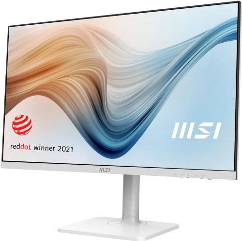 MSI Modern MD272QPW 27" (2560 x 1440) (QHD) IPS Monitor, 75Hz, TUV Certified Eyesight Protection, 5ms, HDMI, Displayport, USB C, Tilt, Swivel, Height Adjustable, Pivot, White...