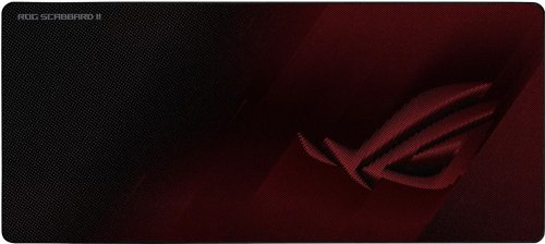 ASUS ROG Scabbard II Extended Gaming Mouse Pad with nano technology protective coating for a water,oil,dust-repellant surface. Anti-fray,flat-stitched edges with non-slip rubber base