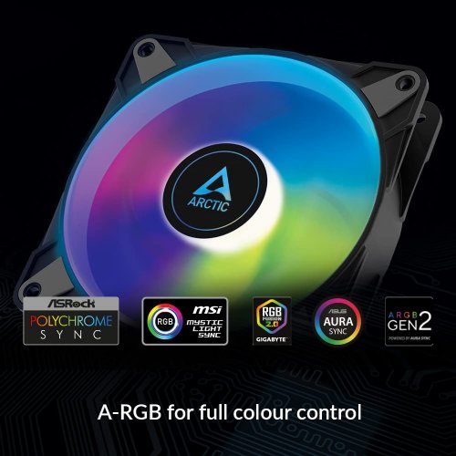 ARCTIC P12 Pro A-RGB 3er Pack - 120mm PC Lüfter | 3000 Rpm PWM | Hydrodynamisches Gleitlager