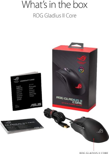 ASUS ROG Gladius III Gaming Mouse (Tuned 19, 000 DPI sensor, Hot Swappable Push-Fit II Switches, Ergo Shape, ROG Omni Mouse Feet, ROG Paracord and Aura Sync...