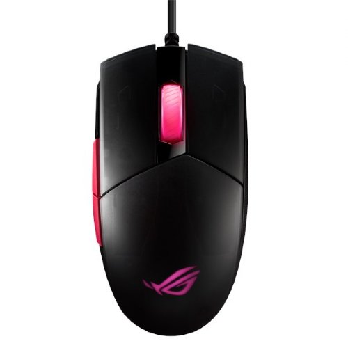 ASUS ROG Strix Impact II Moonlight White Gaming Mouse (Ambidextrous and Lightweight Design, 6200 DPI Optical Sensor, Push-Fit Hot Swappable Switches, Aura ...