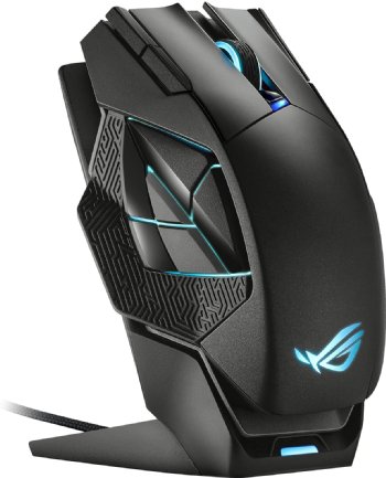 ASUS ROG Spatha X Wireless Gaming Mouse (Magnetic Charging Stand), 12 Programmable Buttons, 19, 000 DPI, Push-fit Hot Swap Switch Sockets, ROG Micro Switches ...