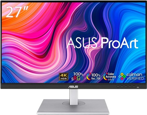 ASUS ProArt Display 27" WQHD (2560 x 1440) IPS Monitor, 100% sRGB, 100% Rec. 709,  E   2, Calman Verified, USB Hub, USB-C, DisplayPort Daisy-Daisy-Chaining, HDMI, Eye Care...