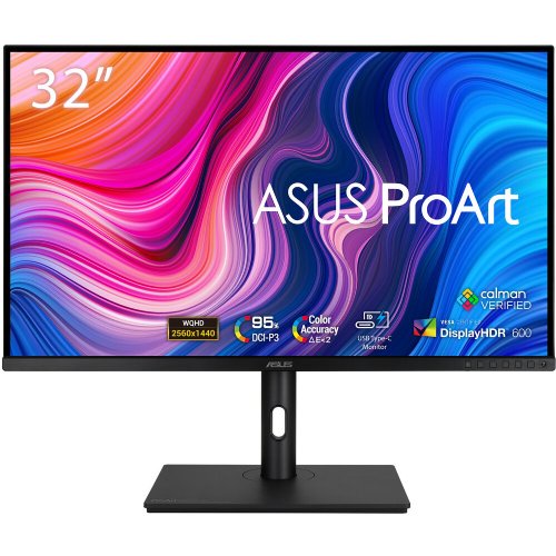 ASUS ProArt 32" 1440P QHD (2560 x 1440) IPS, 165Hz Monitor, 95% DCI-P3, 100% sRGB/Rec.709, E 2, Calman Verified, USB-C Power Delivery, DisplayPort, DisplayPort, HDMI, USB 3.1...