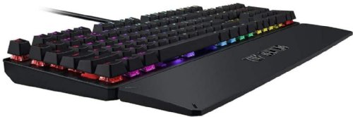 ASUS TUF Gaming K3 RGB mechanical keyboard (N-key rollover, combination media keys, USB 2.0 passthrough, aluminum-alloy top cover, wrist rest, eight programmabl...