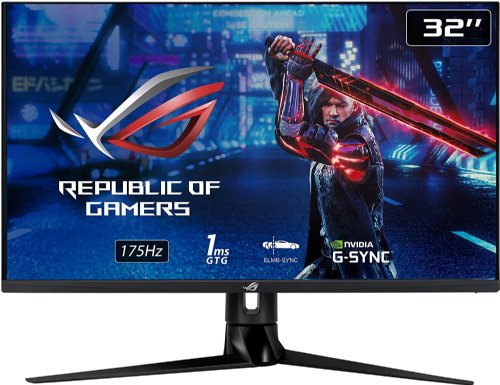 ASUS ROG Swift 32" QHD (2560 x 1440) Gaming Monitor (PG329Q), Fast IPS, 175Hz (Supports 144Hz), 1ms, G-sync Compatible, ELMB Sync, HDMI, DisplayPort, USB...