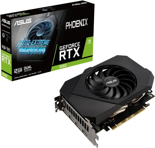 ASUS Phoenix NVIDIA GeForce RTX 3060 V2 Gaming Graphics Card, PCIe 4.0, 12GB GDDR6, HDMI 2.1, DisplayPort 1.4a, Axial-tech Fan Design, Protective Backplate...