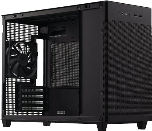 ASUS Prime AP201 33-Liter MicroATX Black case with Tool-Free Side Panels and a Quasi-Filter mesh, with Support for 360 mm Coolers, Graphics Cards up to 338 mm Long...