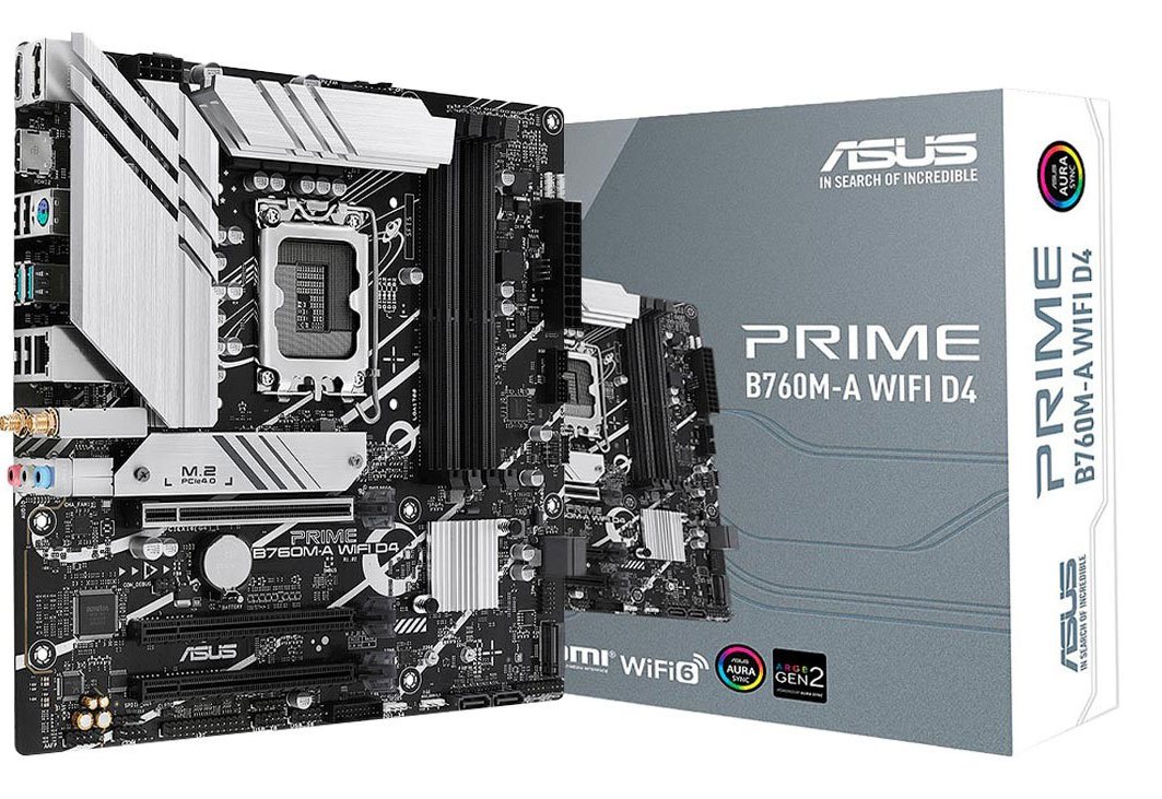 ASUS PRIME B760MA AX D4 Intel B760 (LGA 1700)((13th and 12th Gen) MATX
