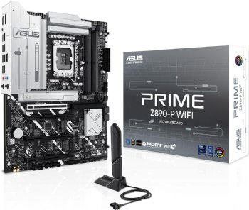 ASUS PRIME Z890-P WIFI Z890 LGA 1851 ATX motherboard, Intel Core Ultra Series 2 Ready, Advanced AI PC-ready, 14+1+1+2 power stage, DDR5, PCIe 5.0, Thunderbolt 4 USB Type-C ...