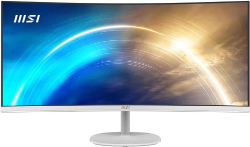 MSI Pro MP341CQW 34" VA Panel, 3440 X 1440 (WUQHD) Monitor, Non Glare with Narrow Bezel, 21:9, 250CD / M2, 1MS (MPRT) / 4MS (GTG), HDMI, Displayport, 24 Months, Matte White...