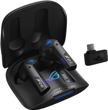 ASUS ROG Cetra True Wireless Gaming Headphones (2.4 GHz & Bluetooth 5.3, ROG SpeedNova, 24-bit 96 kHz audio, Dirac Opteo, Bone-Conduction AI Microphones, Adaptive ANC ...