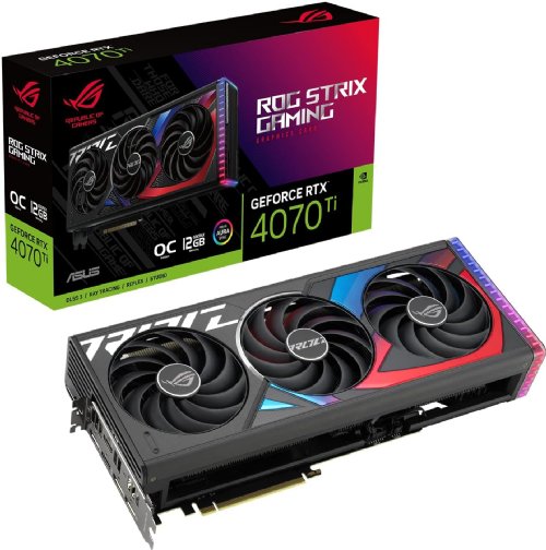 Asus ASUS ROG Strix NVIDIA GeForce RTX 4070 Ti OC Edition Gaming Graphics Card (PCIe 4.0, 12GB GDDR6X, HDMI 2.1a, DisplayPort...