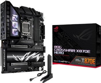 ASUS ROG Crosshair X870E AM5 ATX Motherboard, Advanced AI PC Ready, 18+2+2 Power Stages, DDR5, PCIe® 5.0, 5X M.2, Wi-Fi 7, USB4, AI Overclocking ...