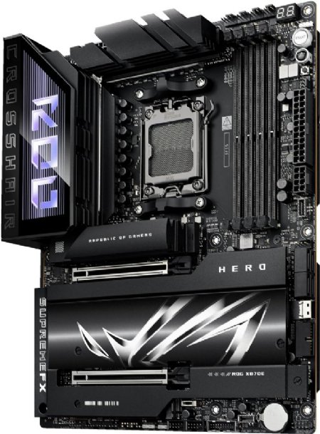 ASUS ROG Crosshair X870E AM5 ATX Motherboard, Advanced AI PC Ready, 18+2+2 Power Stages, DDR5, PCIe® 5.0, 5X M.2, Wi-Fi 7, USB4, AI Overclocking ...