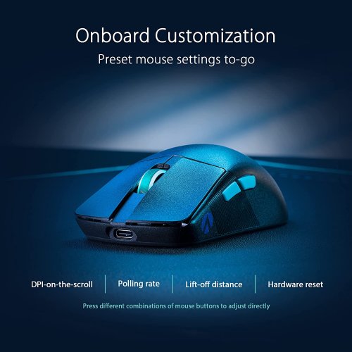 ASUS ROG Harpe Ace Aim Lab Edition Gaming Mouse, 54 g Ultra-Lightwieght, Connectivity (2.4GHz RF, Bluetooth, Wired), 36K DPI Sensor, 5 Programmable Buttons, ROG SpeedNova...