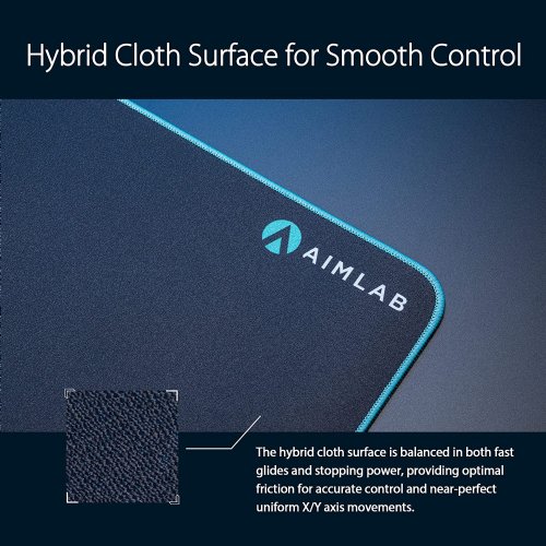 ASUS ROG Hone Ace Aim Lab Edition Gaming Mouse Pad, 508 X 420 x 3 mm, Large Size, Soft, Hybrid Cloth Material, Non-Slip Rubber Base, Esports & FPS Gaming, Black...