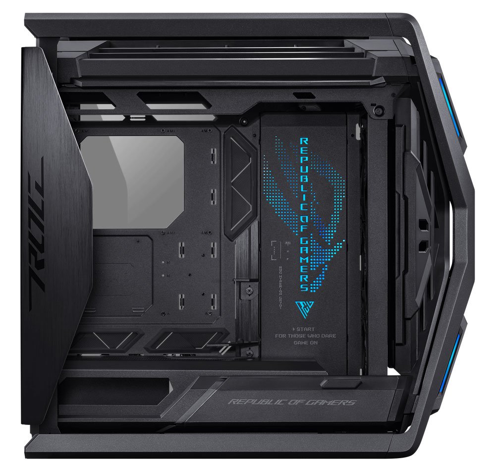 ASUS ROG Hyperion GR701 EATX Full-Tower Computer case with semi-Open  Structure, Tool-Free Side Panels, Supports up to 2 x 420mm radiators,  Built-in