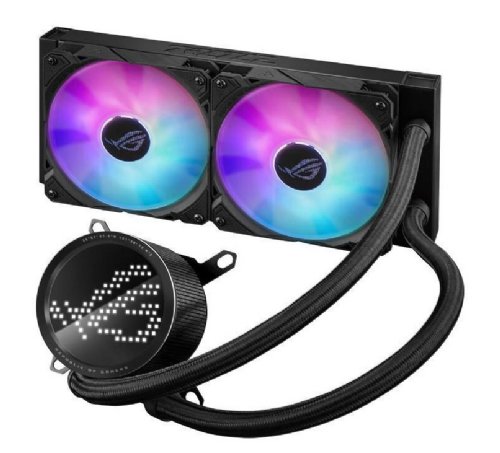 ASUS ROG RYUO III 240 ARGB all-in-one liquid CPU Cooler 240mm Radiator, Anime Matrix LED Display, Support AURA SYNC, 2*120mm ROG ARGB Fans...