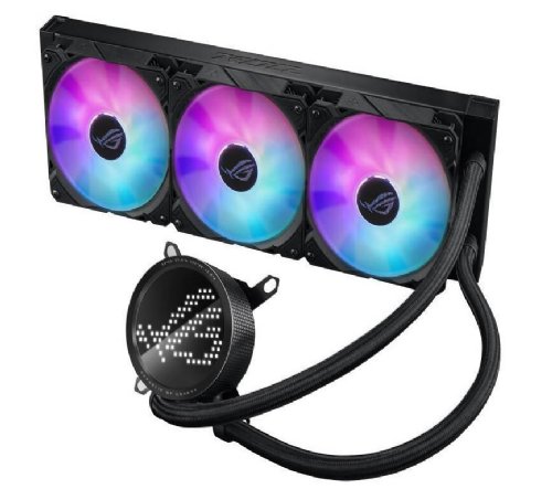 ASUS ROG RYUO III 360 ARGB Edition All-in-one AIO Liquid CPU Cooler 360mm Radiator, Asetek 8th gen Pump Solution, Anime Matrix LED Display and ROG AF 12S ARGB Fan...