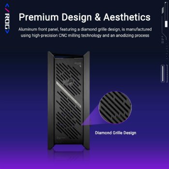 ASUS ROG Strix Helios II EATX mid-Tower Gaming PC case, with Dual Tempered Glass Side Panels, Support for Graphics Cards up to 450mm Long, Graphics Card Braces ...