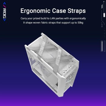 ASUS ROG Strix Helios II White Edition EATX mid-Tower Gaming PC case, with Dual Tempered Glass Side Panels, Support for GPUs up to 450mm Long, Graphics Card Braces ...