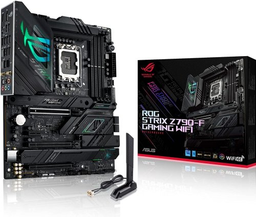 ASUS ROG Strix Z790-F Gaming WiFi 6E LGA 1700(Intel 13th&12th Gen) ATX Gaming Motherboard, (16 + 1 Power Stages, DDR5, Four M.2 Slots, PCIe 5.0, WiFi 6E, USB 3.2...