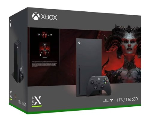 Microsoft Xbox Series X 1TB Game Console Diablo IV Bundle, 1TB with 12 teraflops of raw graphic processing power...