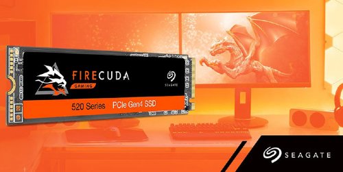 Seagate Firecuda 520 SSD 500GB, M.2 2280-S2 PCIE Gen 4X 4 NVMe 1.4 3D TLC NAND, 5 year Limited Warranty...(ZP500GV3A012)