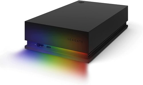 Seagate FireCuda Gaming Hub External Hard Drive HDD 8TB - USB 3.2, Customizable RGB LED lighting, Dual forward-facing USB for Desktop PC with Rescue Services...(STKK8000400)