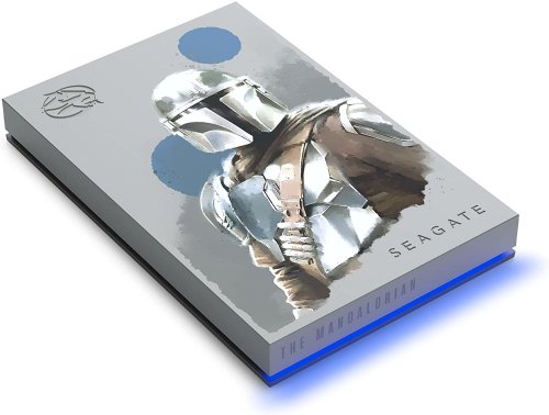 Seagate Firecuda HDD, The Mandalorian Drive Special Edition FireCuda External Hard Drive 2TB Officially-Licensed - 2.5 Inch USB 3.2 Gen 1 Blue LED RGB ligh...(STKL2000405)