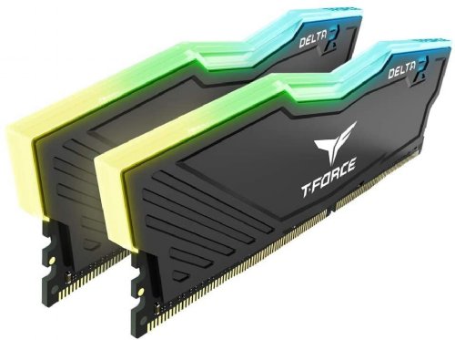 T-FORCE Delta RGB Series (Dual Channel RGB module) 16GB x 2 DDR4-3200 (PC4 25600) 16-20-20-40 1.35V Black HS with RGB LED