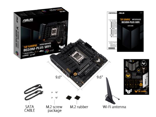 ASUS TUF Gaming B650M-PLUS WiFi Socket AM5 (LGA 1718) Ryzen 7000 mATX Gaming Motherboard(14 Power Stages, PCIe® 5.0 M.2 Support, DDR5 Memory, 2.5 Gb Ethernet...