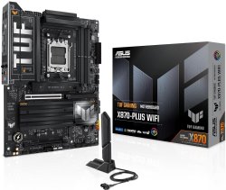 ASUS TUF Gaming X870-PLUS WiFi AMD AM5 X870 ATX Motherboard, 16+2+1, 80A SPS Power Stages, DDR5, PCIe 5.0 Ready, Four M.2 Slots, Wi-Fi 7, 2.5Gb LAN ...