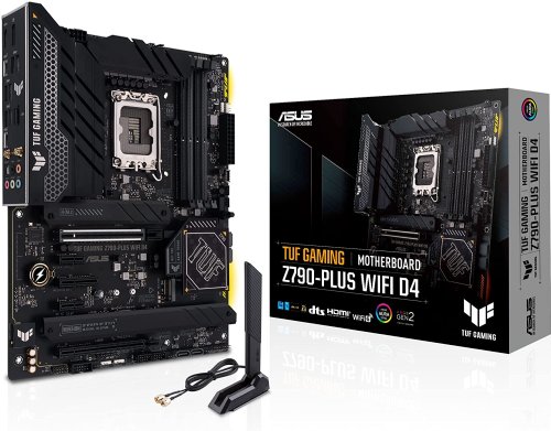  TUF Gaming Z790-Plus WiFi D4 LGA 1700(Intel12th&13th Gen) ATX Gaming Motherboard, (PCIe 5.0, DDR4, 4xM.2 Slots, 16+1 DrMOS, WiFi 6,2.5Gb LAN, Front USB 3.2...