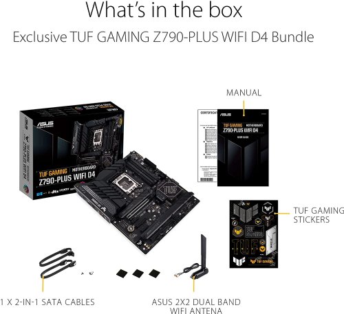 ASUS TUF Gaming Z790-PLUS WIFI 6E is Designed with Military-Grade Components (Latest 13th Gen. Intel Core Processors, Game-Ready Feature to Provide Unwavering Gaming Stability...