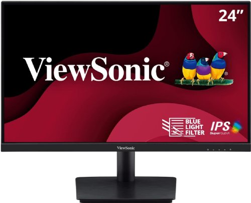 ViewSonic VA2409M 24 Inch Monitor 1080p IPS Panel with Adaptive Sync, Thin Bezels, HDMI, VGA, and Eye Care...