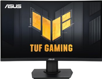 ASUS TUF Gaming 24in (23.6 inch viewable) Curved Monitor (VG24VQER) - FHD, 180Hz, 1ms, DCI-P3 90%, Extreme Low Motion Blur Sync, FreeSync, Shadow Boost, Eye Care