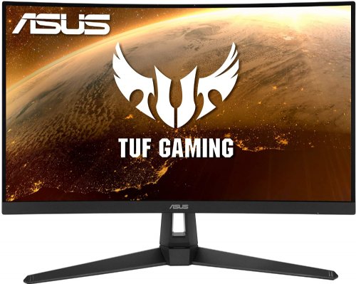 ASUS TUF Gaming  27" 165Hz (Supports 144Hz) Curved Monitor (VG27VH1B). 1080P Full HD, , Extreme Low Motion Blur, Adaptive-sync, FreeSync Premium, 1ms, Eye Care... 