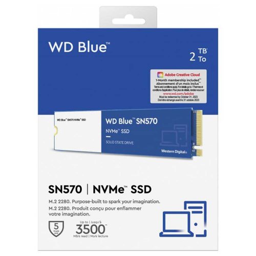 Western Digital Blue SN570 NVMe SSD Internal Storage, 2TB - M.2 2280 PCIe...