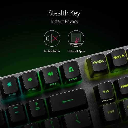 ASUS ROG Strix Scope RX gaming keyboard, ROG RX Optical Mechanical Switches, all-round Aura Sync RGB illumination, IP56 water and dust resistance, USB 2.0 ...