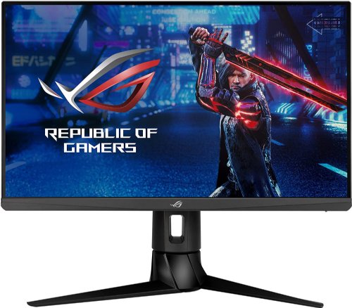 ASUS ROG Strix 24.5" 1080P Gaming Monitor (XG256Q) - Full HD,Fast IPS, 180Hz, 1ms, G-Sync Compatible, DisplayPort,HDMI, Tripod socket for Webcam, DisplayHDR400...